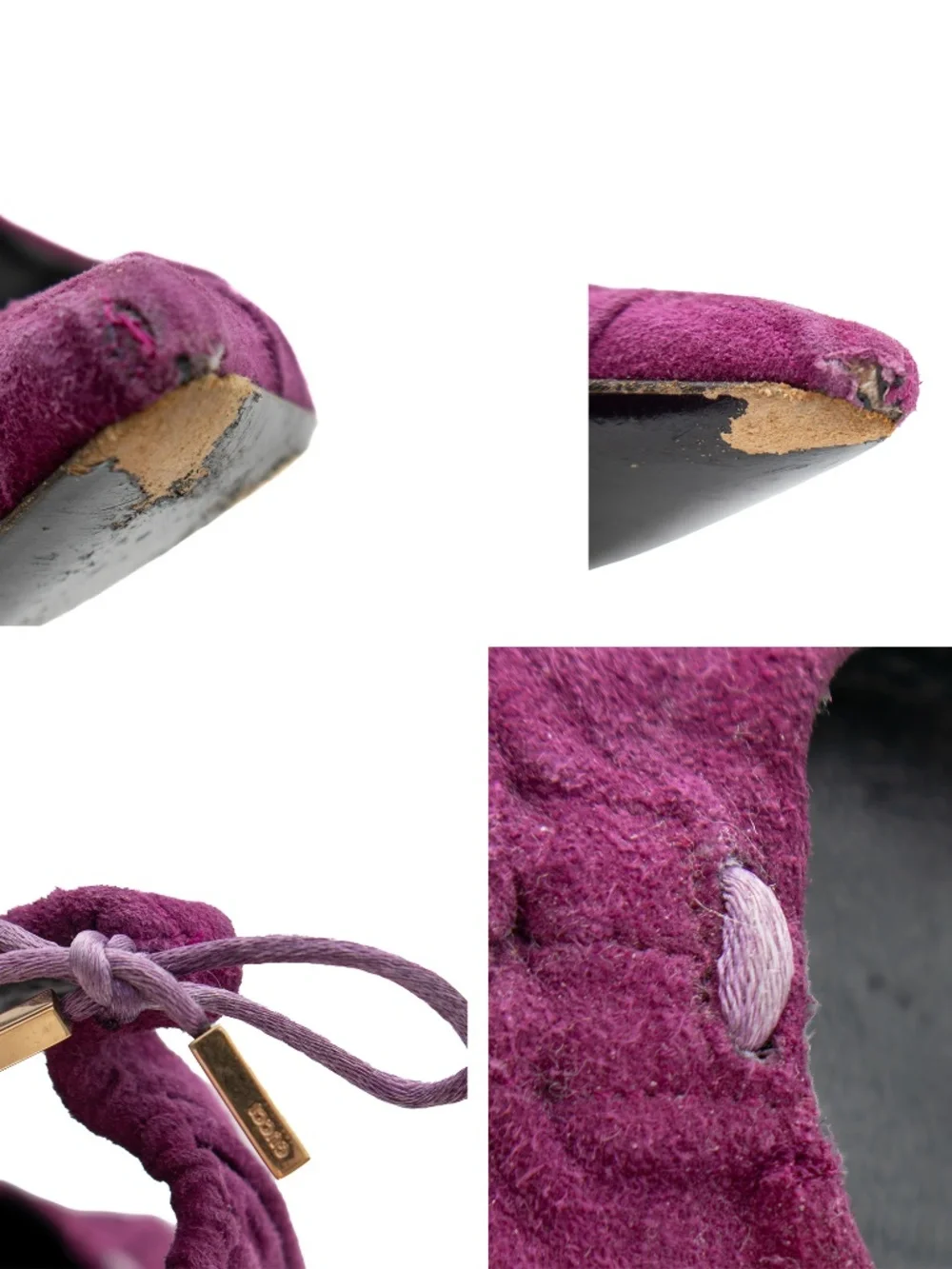 RARE Gucci Tom Ford Era Purple Suede Pointed Toe Pumps Women’s EU 37C US 7 UK 4